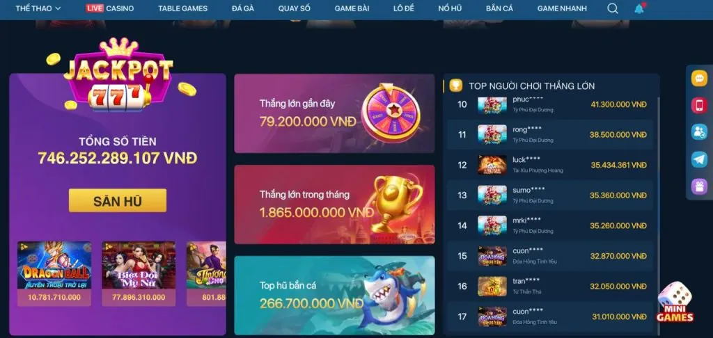 Hoàn trả Slot hàng tuần